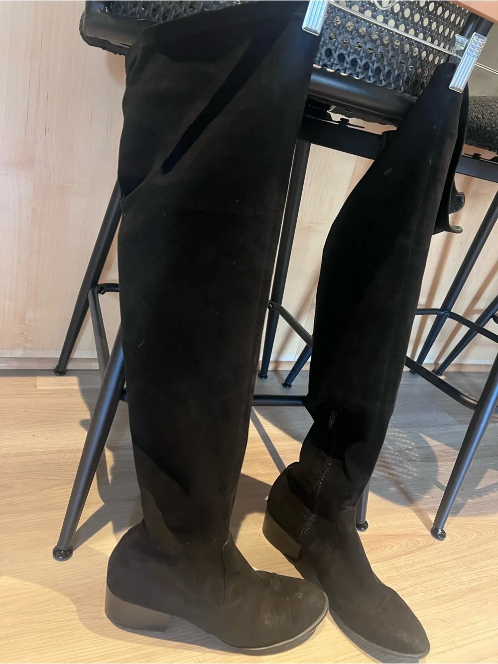 Women's Kenneth Cole Black Over-the-Knee Suede Boots